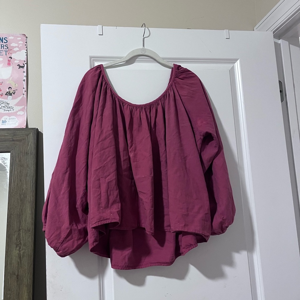Rudy Jude Gather Blouse in Plum